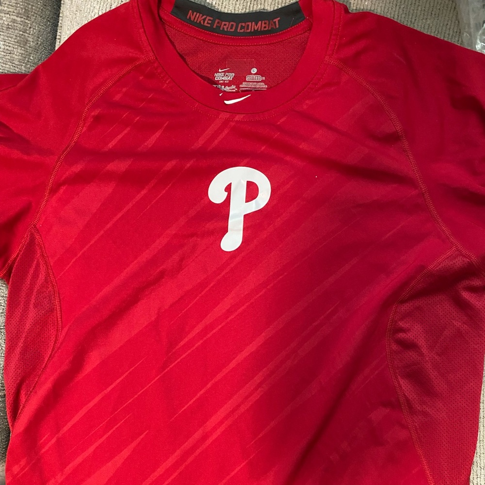 Nike pro combat Phillies shirt
